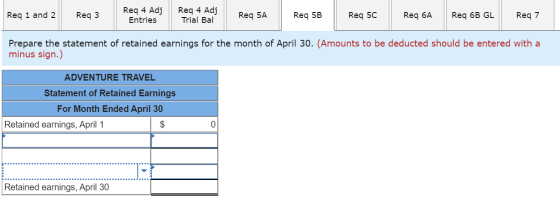 Req 4 Adj Req 4 Adj Trial Bal Req 7 Reg 5A Req 6B GL Req 1 and 2 Reg 5B Req 3 Req 5C Req 6A Entries Prepare the statement of