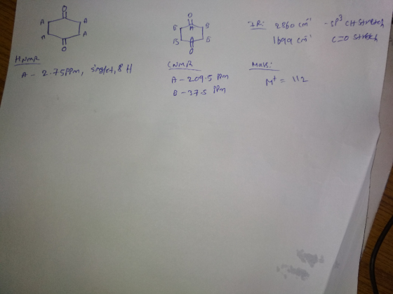 A 2860 cm-P cHStrees A 1baa c Czo StE HNmR CNMB Mak A 2.75PPM, sglet,& H A-209.5 P Mt112