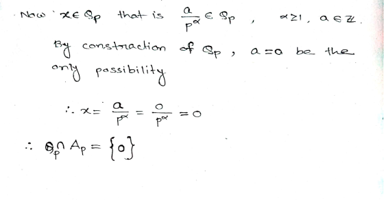 Now xe Sp that is p., 021, DEZ By constraction of Sp, azo be the only possibility :: 0 Ap= {o}