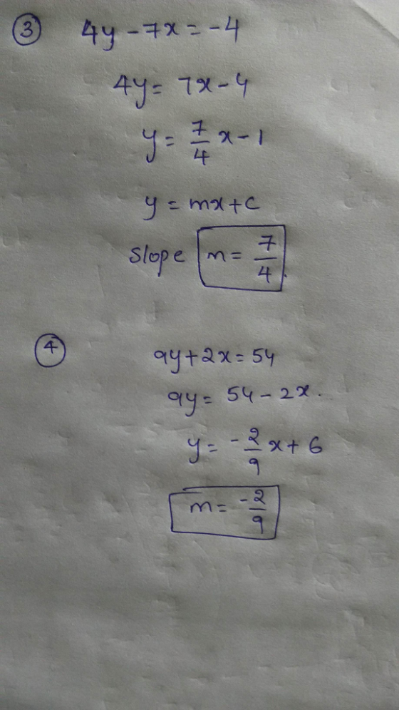 3 4f slope m= zi 4- ay: 59 -2