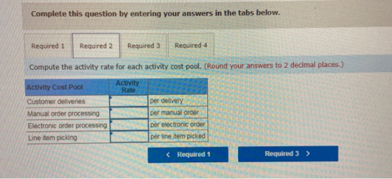 Complete this question by entering your answers in the tabs below. Required 1 Required 2 Required 3 Required 4 Compute the ac
