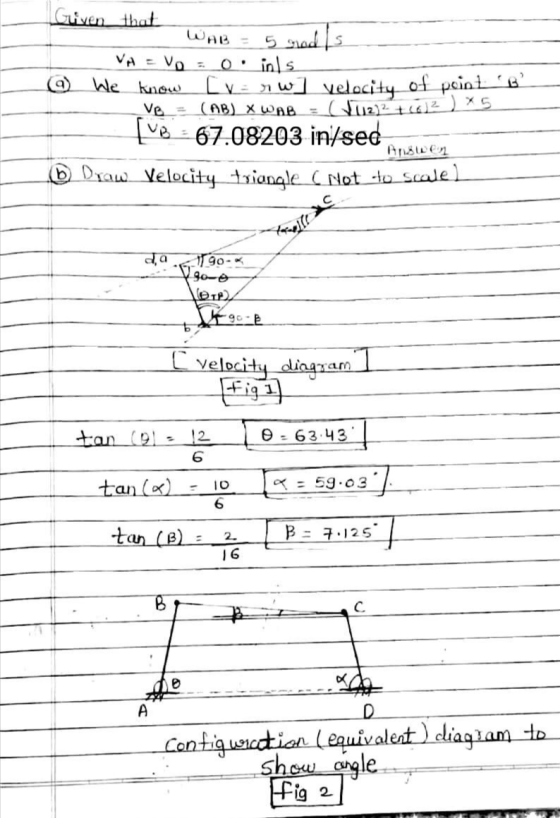5 red la Given that WAB VA = Vo = (9 We know VB (AB) X WAB: وامت:0 [v=rw] velocity of point. B? (12)2 + (0)2)x5 [UB - 67.082