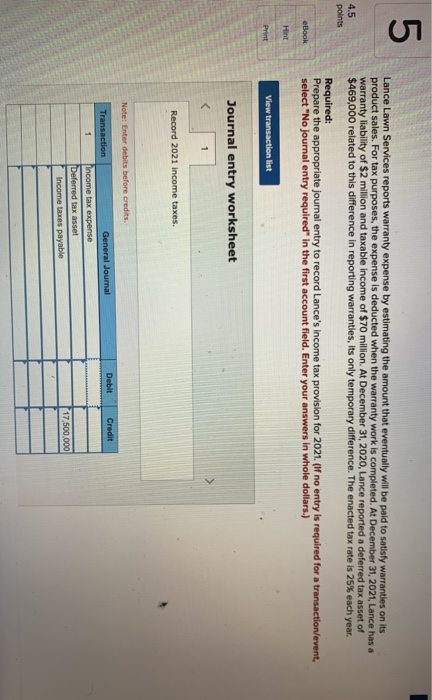 Lance Lawn Services reports warranty expense by estimating the amount that eventually will be paid to satisfy warranties on i