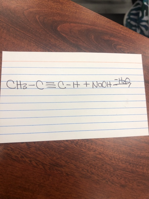 CH3-C=C-H + Nach Haq