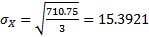Ox = 710.75 6 -= 15.3921