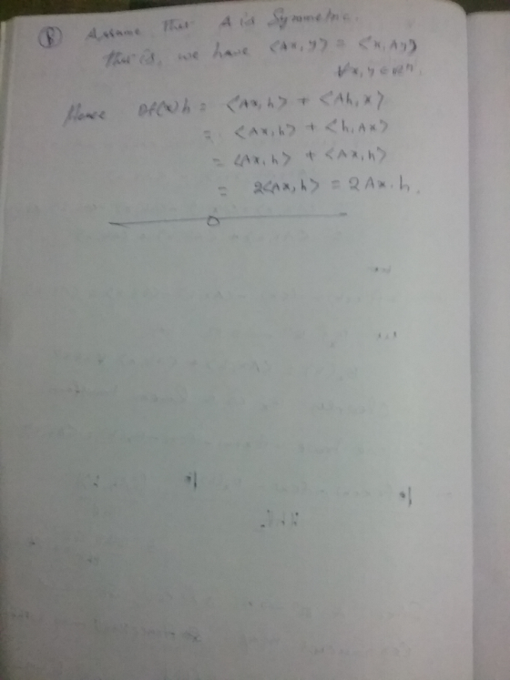 (B) 4 16 416 Sometne the is, we have 4,97 ADD yen Moree of cha Axh) + <Ah, xy AxhD + Ch, A . - Arhy & LAX, h) = 24A, 6) = 2 A