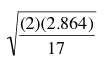 (2)(2.864) V 17