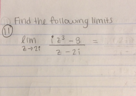 Find the follawing limits 2-21