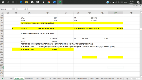 Alle 9 W ? v 1 ENG 02:34 15-02-2070 27 fix QM210 - QE 190 191 X QF QG QH QI a QK QL QM QN o 50% WA = WB = 50% EXPECTED RETURN