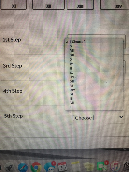 XI XII XII XIV 1st Step 3rd Step Choose ) V VIII XII X IV II IX XV XIII VI XIV XI III VII 4th Step - 5th Step < [Choose] 80