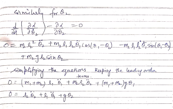 simülasly for O IM2J&sinOz upfying-theuations Reeping the leading orda terms. D=(M,+m) ot M&ô7(m,+M)g8 0.