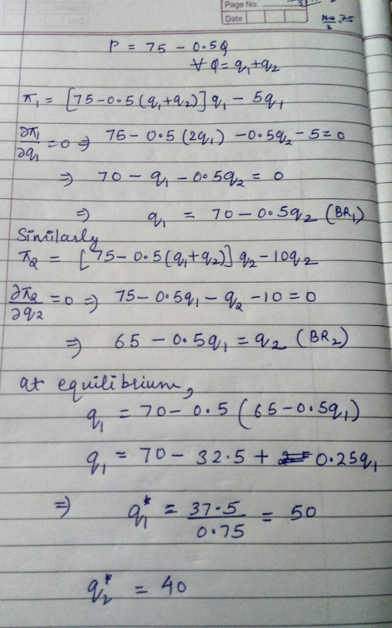 Page No P = 75-0-54 イ4-3. ラ 2 505(44t 65 。。 ot equili biu 91 2 37-560 o 75