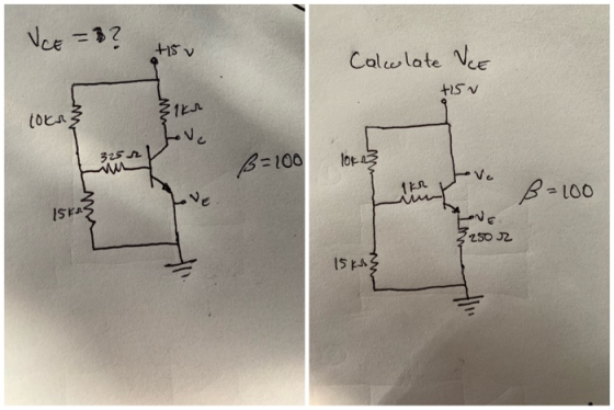 VCE = B? tov Calwlate Vice ti5N Elkar tokrz 3252 wu 104.13 B=100 B=100 Iskaz 250r 15 ku}