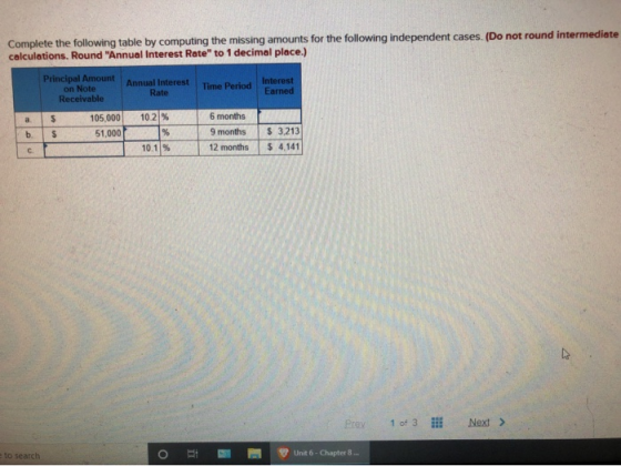 Complete the following table by computing the missing amounts for the following independent cases. (Do not round intermediate