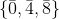 \left \{ \bar 0,\bar 4,\bar 8 \right \}