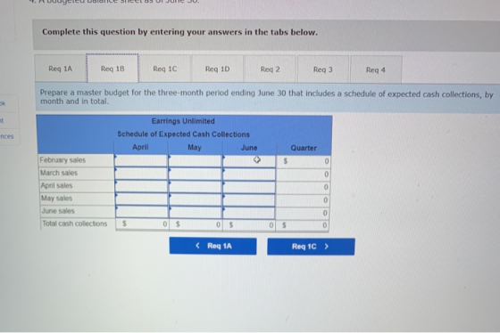 T E ESO Complete this question by entering your answers in the tabs below. Reg 1A Req 18 Reg 1C Req 1D Req 2 Req3 Req 4 Prepa