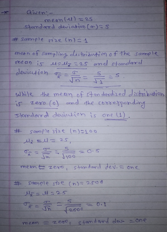 Given oeam Standorsd deviat ion ( s # Sample St2e (n)-1 lhile the mean of a dadized ditn budtiob sterndersd devicin s one 4) # samp?eine (n)2100 250 menn 드 zer ot stan doma eleN^-one