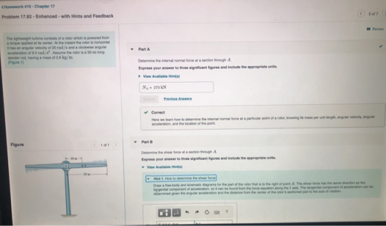 Homework 10. Chapter 17 Problem 17.82- Enhanced with Hints and Feedback soft The we a tor which is powered from Part A As the