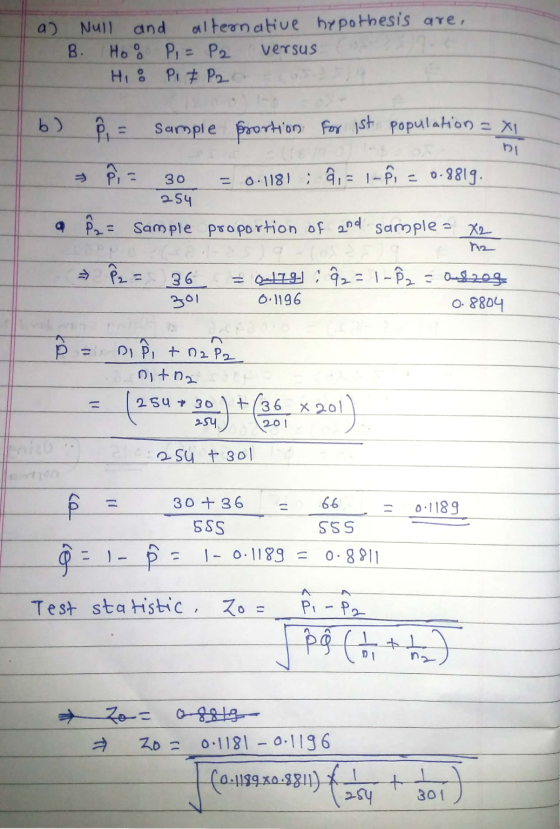 Conduct The Following Test At The A 0 01 Level Of Significance By