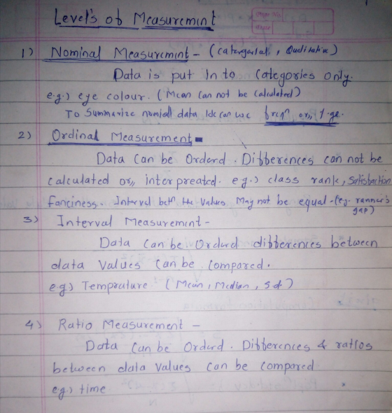 Levetb ob Masuremin Data is put la toー(alegories-ong ea) eye colour. (ncen tan not he Caldlste rcie Measurement Data Can be Oxdend Diberences con not be calculated Fanciness Jotrrl bet the Valuo Mny not be equal -o ranners Interval Measur emnt D, inter pre ated , ec, .) dass γ40|OS/Isbachin s Dala Can be Drderdieenics heloecn dlata Values tan be tompared 4 Rato Measurcmen Data tan be Orded Disherees zattos beluocen clala Values can be (ompaxed ea) time ratios