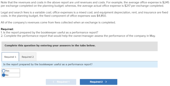 Note that the revenues and costs in the above report are unit revenues and costs. For example, the average office expense is