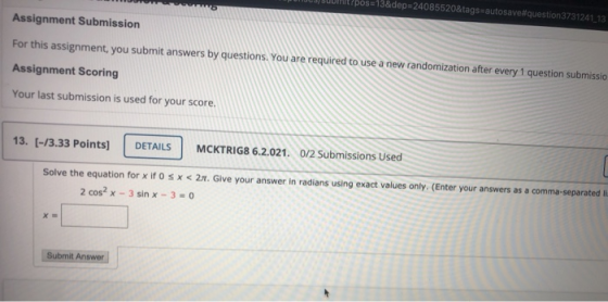 13&dep=24085520&tags=autosave#question3731241_13 Assignment Submission For this assignment, you submit answers by questions.