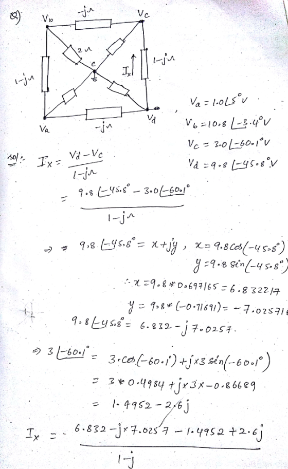 2. Vc 3.0?60-10V ?31-60-1 = 1.4952-26j T.