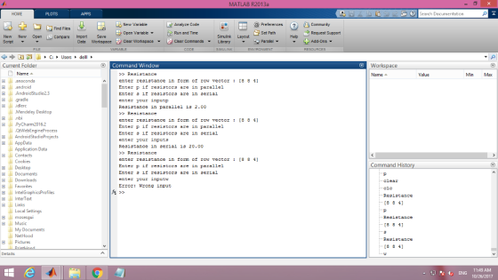 MATLAB R2013a PLOTS Seorch Documentation O Preferences Set Path Paralel New Variable Analyze Code Find Files Open Variable ▼