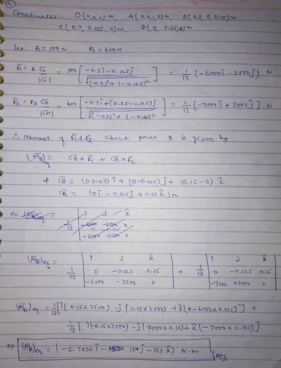 Cetmdinater Ol0,0) m ALDO1,0) m DLo 0.250) m B(0.3, 0 0.15) M l0.3, 0.125, 0) m Ler -0.37-0.125j Jo.312(-0.125) 6ami-2m N 60