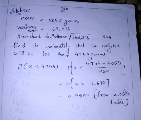 Varianteニ 163,216 Standard deviation ./163,21 6-904 o fo wIlt be les tha y 41447m 4o4 2 1.69 0,955Y İt.oom z.X tabh