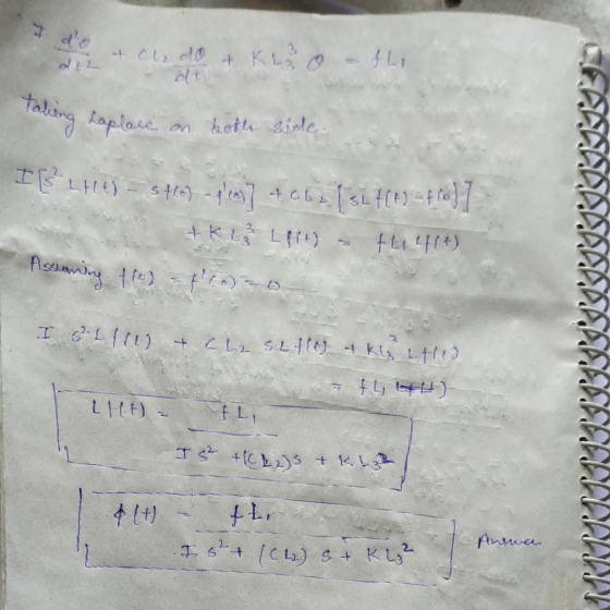 do & cl do + kuo – thi taking top thing haplace on both side. IELHE) - Strom- ples? +6011 s1 7(4) =ffo] + K L LATI) - thief(t