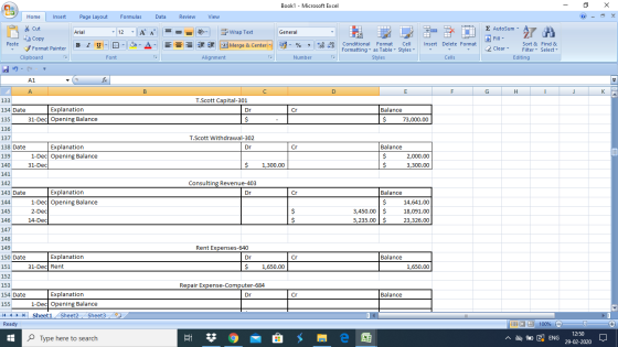 Book1 - Microsoft Excel - 2 X Home Insert Page Layout Formulas Data Review View Cut Copy - 12 - A = = = General Arial BIU A A