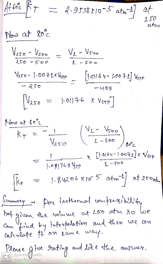 = 2.9538810-5 atm 1 at 250 caten Now at 80°c Veso - Vsoo . Ve - 1500 250 - 5001 - 500 Nosor 1.0071x Ustep [10164-6.00 74] Vst