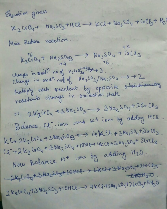 kce+ Na₂SO4 + Grill & the Equation ginen K₂ Gr Oy & NG SO₂ tice Main Restor reaction. +3 kzerout Naqsooz Nasou & Gillz +4 +6.
