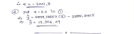 e- 2001.3 d put x=3.0 in ① 4897.13652 (3) 12,306.09 2385.31615 ♡ ♡ CCM X