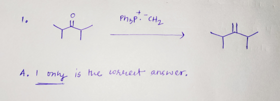 yöy Phap. - CH₂ more , they A. I only is the correct answer.