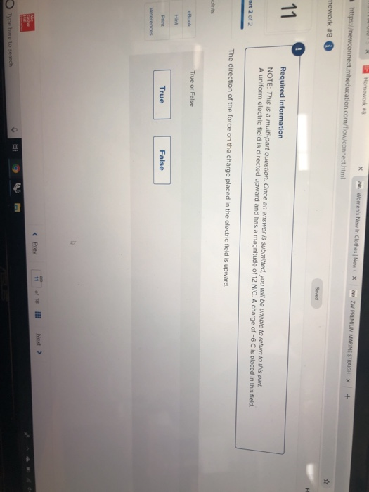 X Nn Womens New In Clothes l New : | × ZW PREMIUM https mework #8 1 Required information NOTE: This is a multi-part question