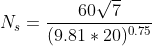 60 7 (9.81 20)0.75