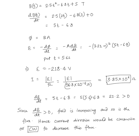 Bt) - 2.5t2-6.8t+5 T dBC) = 2:5 (27) -6.8(1) to dt - 57 - 6:8 0 - BA Es -de - - Adres -(321 m)2 (St-68) put t=5.65 • E =-218.