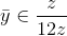 \bar y\in \frac{z}{12z}