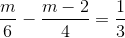 m 6 m-2 4