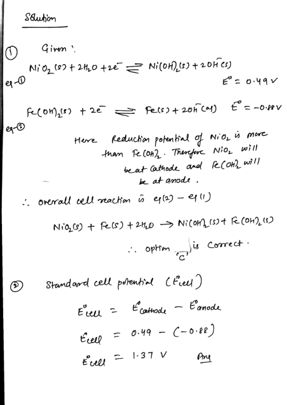 ivm ei e* Here h at amod* iz Correct ヒChoda eanod. -0.88 = 0.49 1 37 V