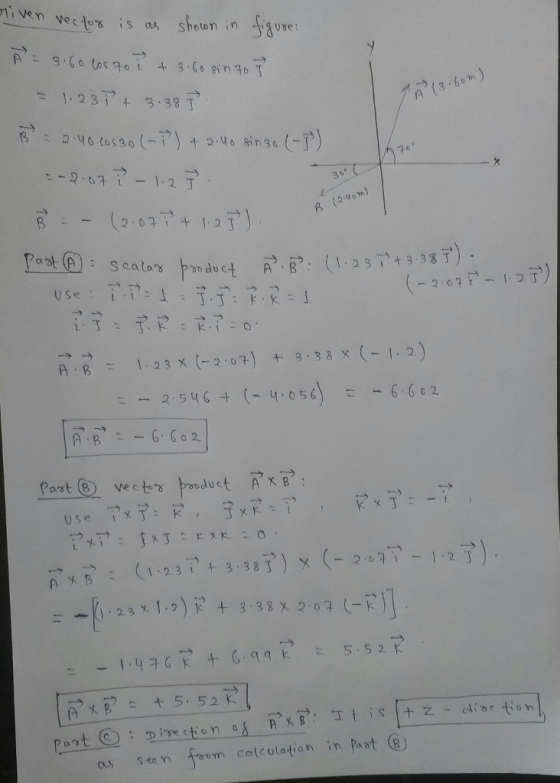 ; ven vec te isa, shown = 1.231, 3.39 B : ~ (2.0774ト2P) -2,07至,-12丁 Se R-g = 1.235 (-2.07) + 3.38 x (-1.2) ニー2-546 + (-4,056) 6.6c2 Post 8) vectes duc k 5 52 ise tion osan oon calcolation in Paat