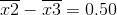 r2 - 73 = 0,50