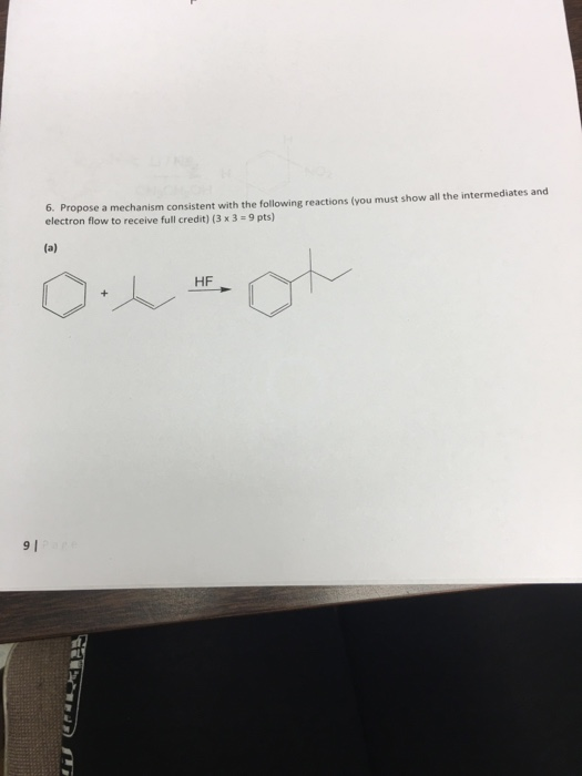 Propose a mechanism consistent with the following reactions (you must show all the intermediates and electron flow to receive