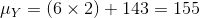 A. (6 × 2) 143-155