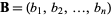 B = (bi , b2 , , bn)