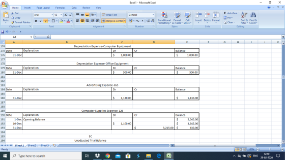 Book1 - Microsoft Excel - 2 X Home Insert Page Layout Formulas Data Review View Cut Copy - 12 - A = = = - General Σ AutoSum