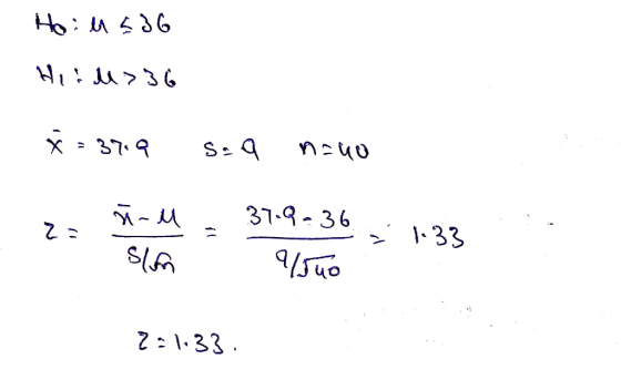 Hoil 536 Herl> 36 x= 37.9 saa nuo .. 2: n-i 37.9-36 - 1.32 Slam 95uo 2:1:33