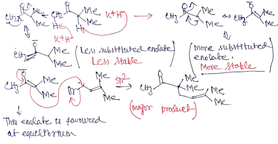 od me es elty نام h Me K+H Me its HN ( 1xM - me . cuf Me Ktut Me / Lem substituted enclate me l Less stable more substituted
